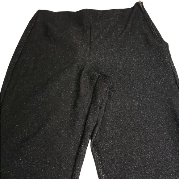 NWOT Divided by H&M Black Shimmer Pants Stretch Pants - Size 10 - Picture 3 of 10
